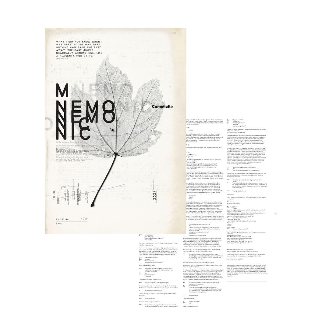 Mnemonic - A Site (limited edition A3 poster)